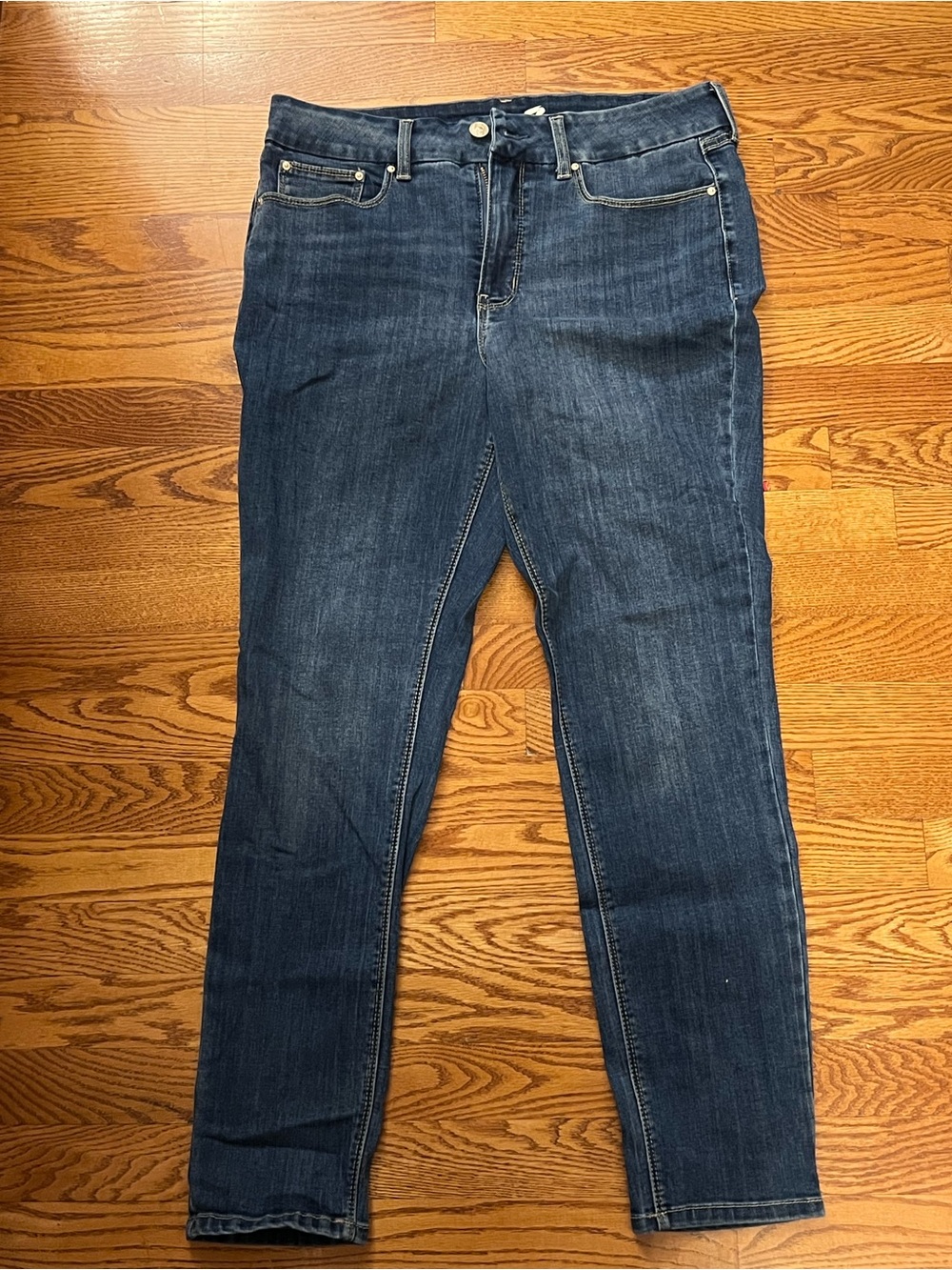 Seven7 Women's Skinny Jeans in Dark Blue Wash